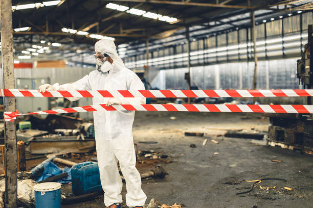 Professional Sewage Cleanup technician working in Sicklerville, NJ